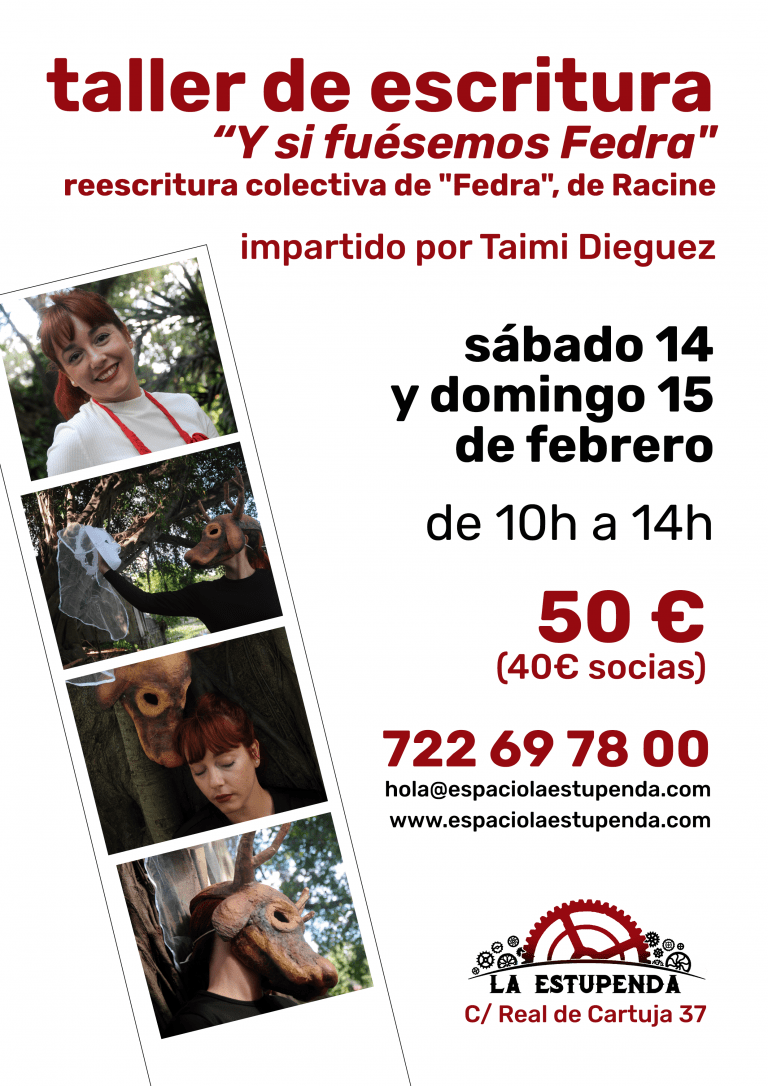 14-15 de febrero - Taller de escritura “Y si fuésemos Fedra