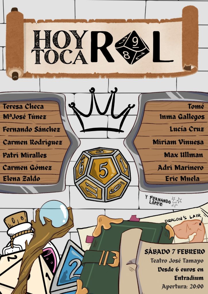 7 de febrero - Hoy Toca Rol - Teatro Musical en Granada