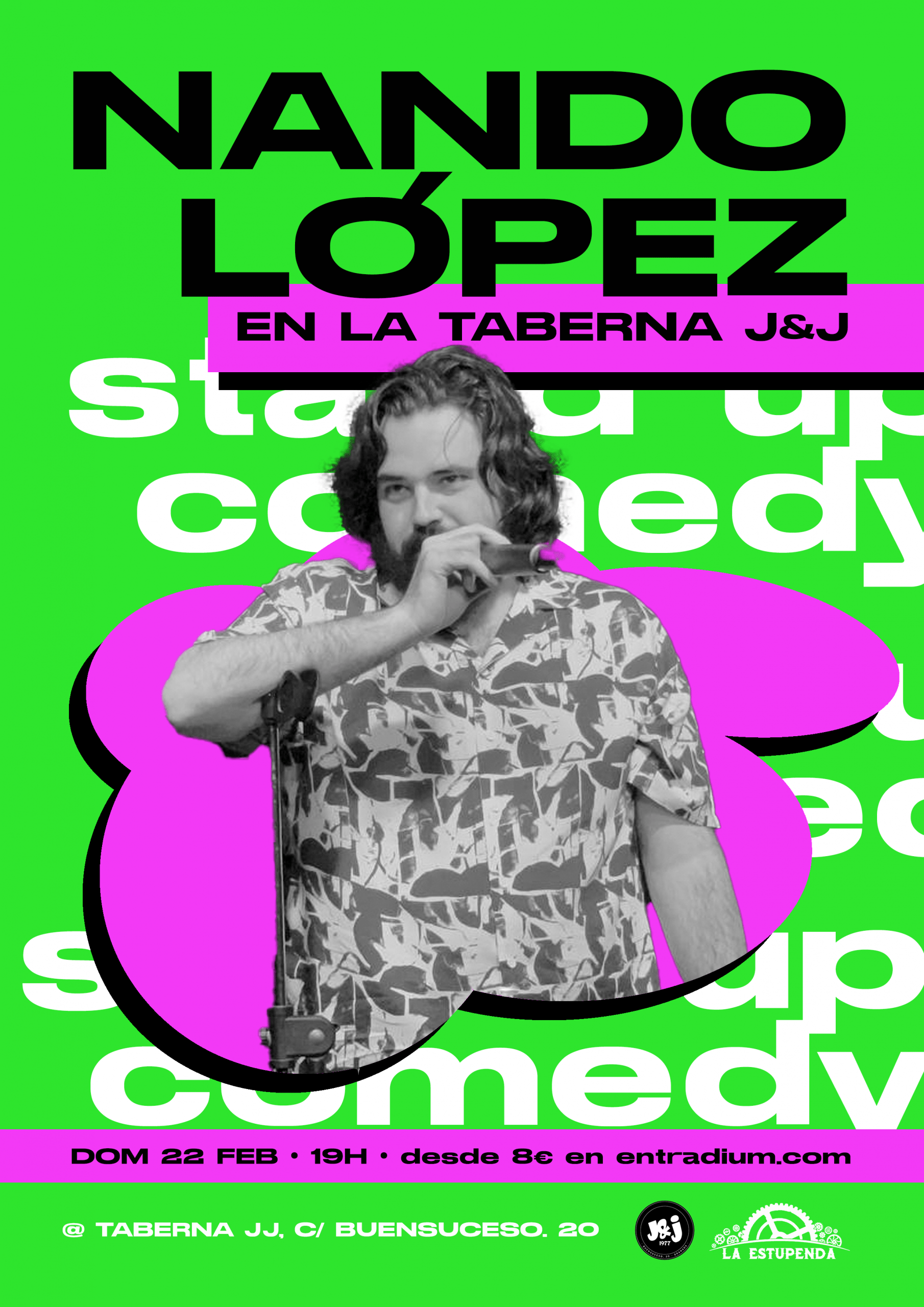 Nando López en La Taberna JJ - Monólogos en Granada